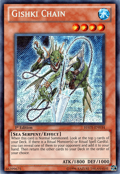 Gishki Chain [HA05-EN034] Secret Rare (ONLINE ORDER ONLY)