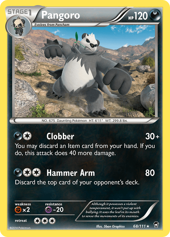 Pangoro (68/111) [XY: Furious Fists] (Online Only)