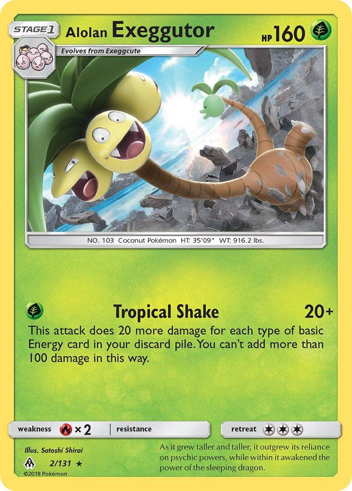 Alolan Exeggutor (2/131) (Theme Deck Exclusive) [Sun & Moon: Forbidden Light] (Online Only)