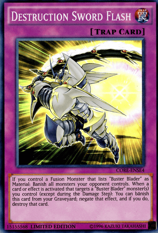 Destruction Sword Flash [CORE-ENSE4] Super Rare (ONLINE ORDER ONLY)
