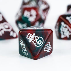 Green/Red Christmas Dice w/White Presents Trees Snowman Holiday Festive (Online Only)