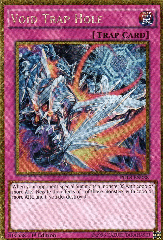 Void Trap Hole [PGL3-EN038] Gold Secret Rare (ONLINE ORDER ONLY)