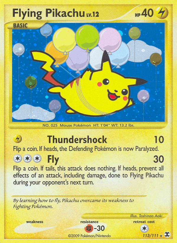 Flying Pikachu (113/111) [Platinum: Rising Rivals] (Online Only)