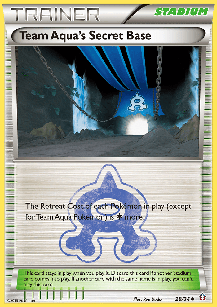 Team Aqua's Secret Base (28/34) [XY: Double Crisis] (Online Only)