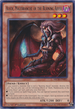 Alich, Malebranche of the Burning Abyss [NECH-EN083] Rare (ONLINE ORDER ONLY)