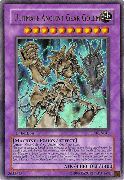 Ultimate Ancient Gear Golem [LODT-EN043] Ultra Rare (ONLINE ORDER ONLY)