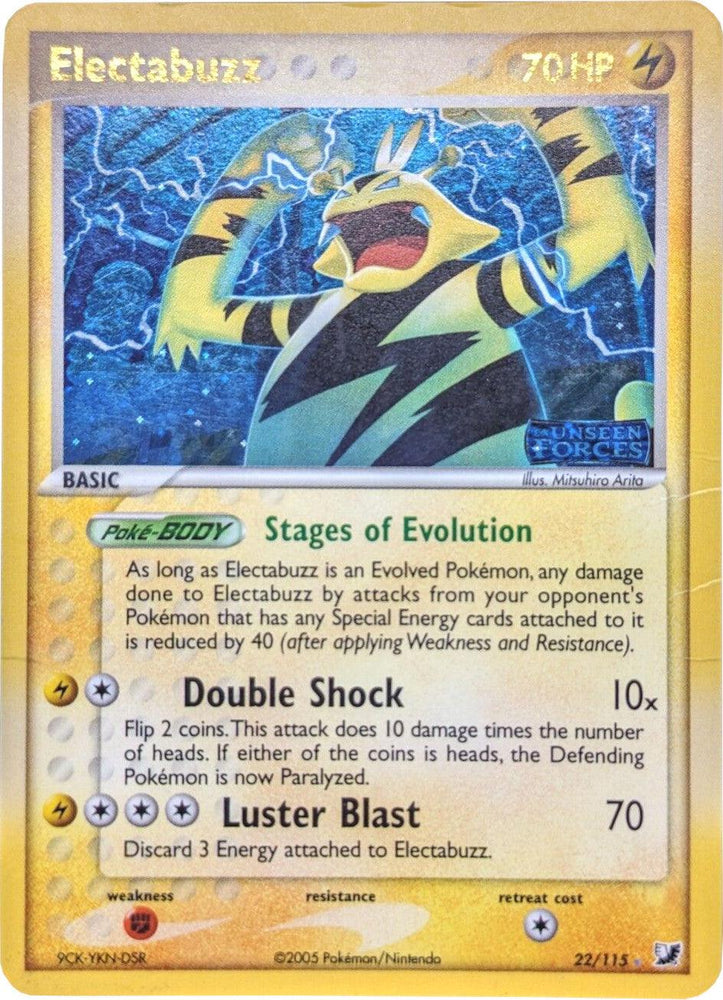 Electabuzz (22/115) (Stamped) [EX: Unseen Forces] (Online Only)