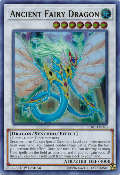 Ancient Fairy Dragon [LCKC-EN070] Ultra Rare (ONLINE ORDER ONLY)
