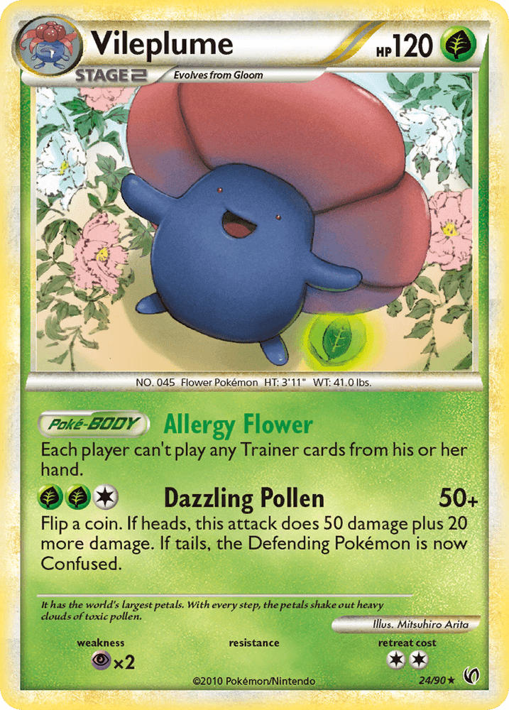 Vileplume (24/90) [HeartGold & SoulSilver: Undaunted] (Online Only)