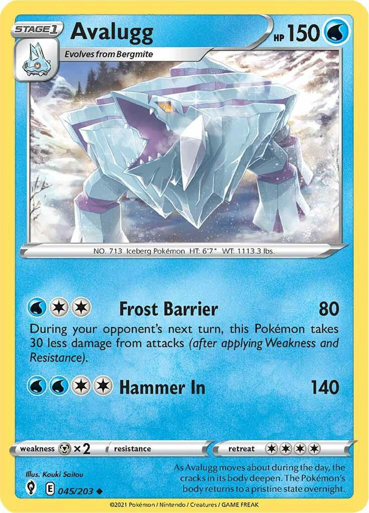 Avalugg (045/203) [Sword & Shield: Evolving Skies] (Online Only)
