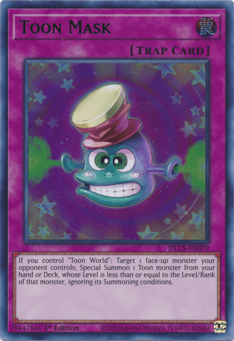 Toon Mask (Purple) [DLCS-EN079] Ultra Rare (ONLINE ORDER ONLY)