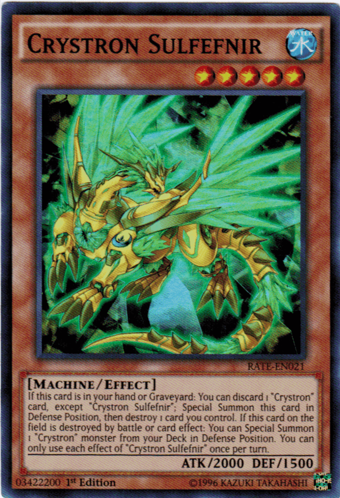 Crystron Sulfefnir [RATE-EN021] Super Rare (ONLINE ORDER ONLY)