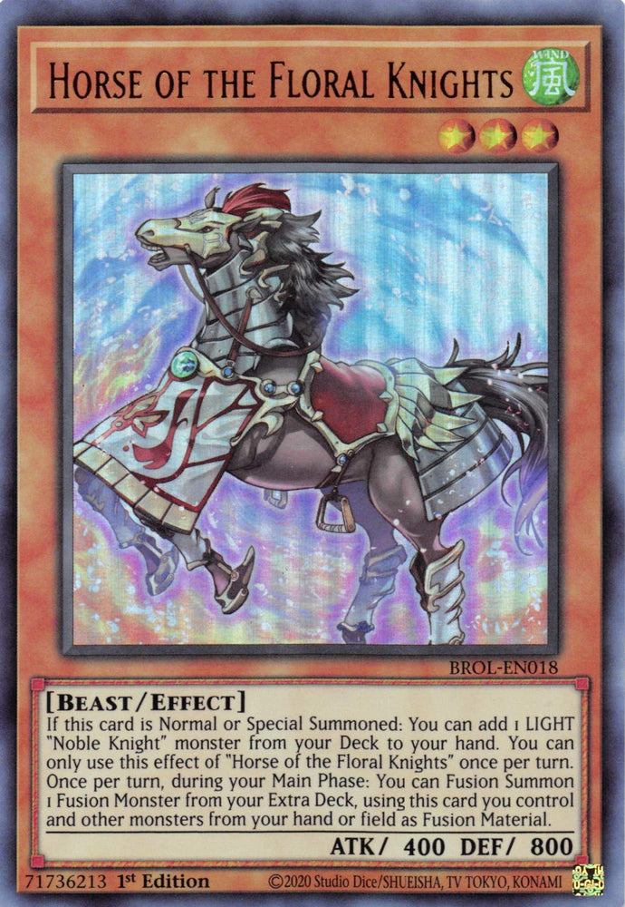 Horse of the Floral Knights [BROL-EN018] Ultra Rare (ONLINE ORDER ONLY)