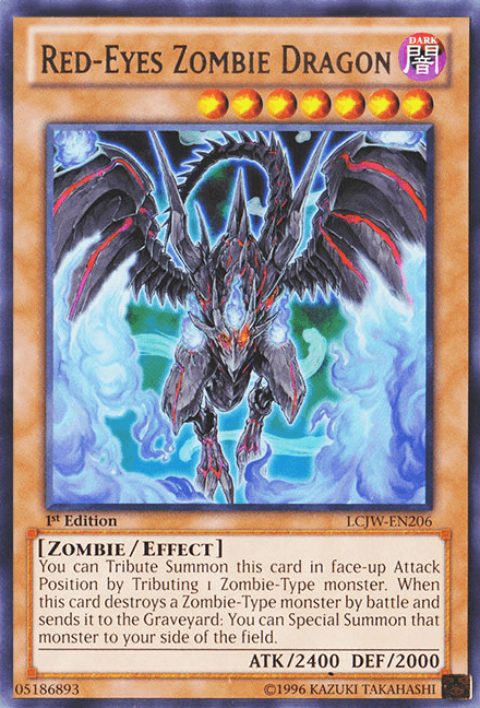 Red-Eyes Zombie Dragon [LCJW-EN206] Rare (ONLINE ORDER ONLY)