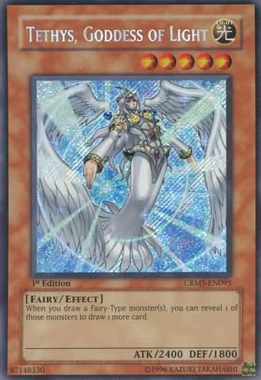 Tethys, Goddess of Light [CRMS-EN095] Secret Rare (ONLINE ORDER ONLY)