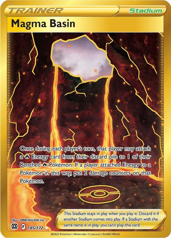 Magma Basin (185/172) [Sword & Shield: Brilliant Stars] (Online Only)