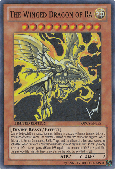 The Winged Dragon of Ra [ORCS-ENSE2] Super Rare (ONLINE ORDER ONLY)