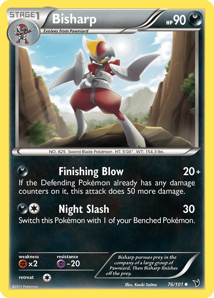 Bisharp (76/101) [Black & White: Noble Victories] (Online Only)