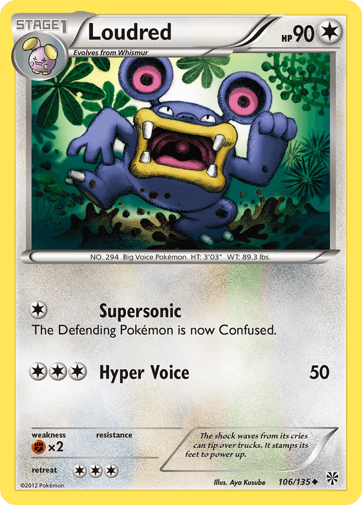 Loudred (106/135) [Black & White: Plasma Storm] (Online Only)
