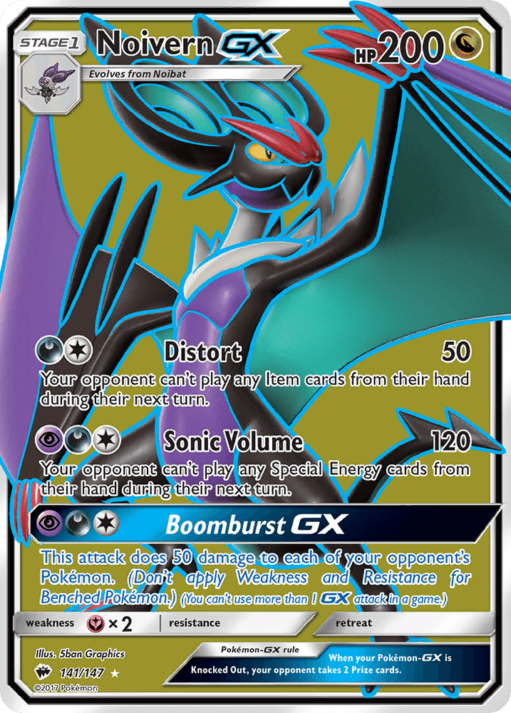 Noivern GX (141/147) [Sun & Moon: Burning Shadows] (Online Only)