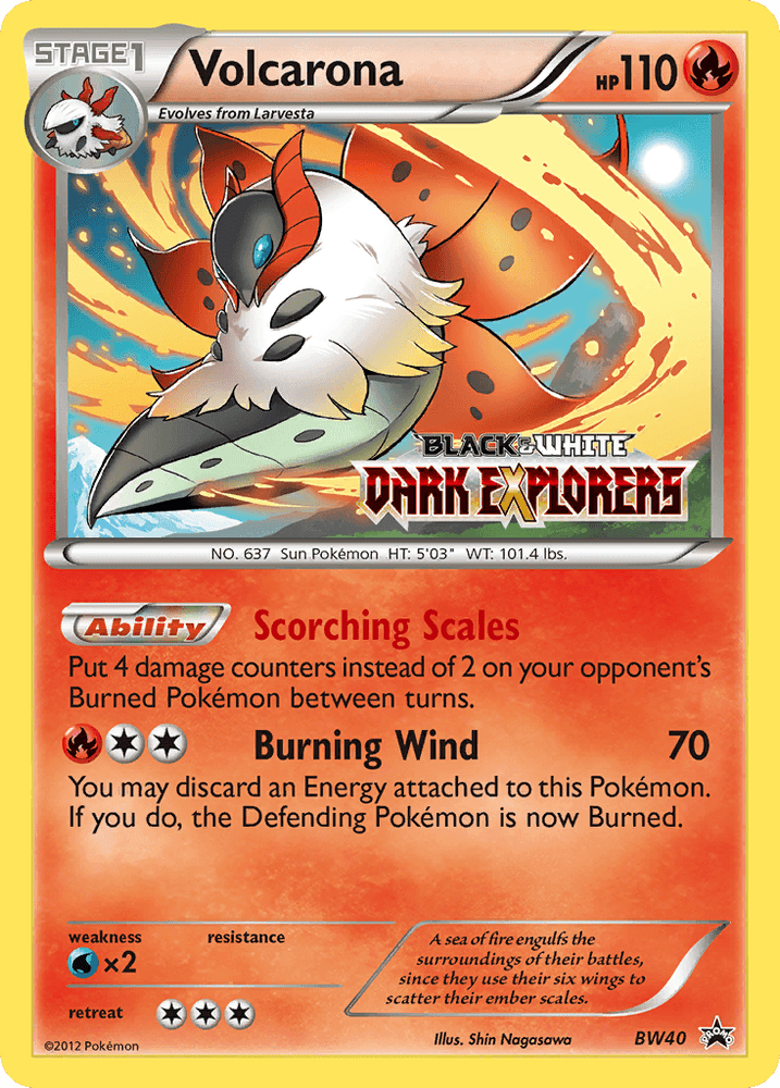 Volcarona (BW40) [Black & White: Black Star Promos] (Online Only)