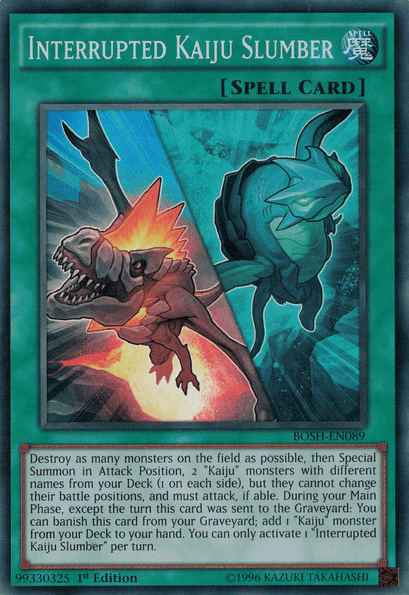 Interrupted Kaiju Slumber [BOSH-EN089] Super Rare (ONLINE ORDER ONLY)