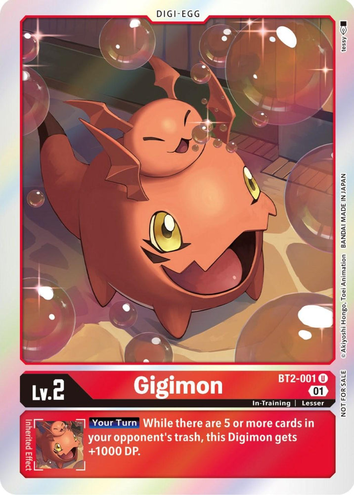 Gigimon [BT2-001] (ST-11 Special Entry Pack) [Release Special Booster Promos] (ONLINE ORDER ONLY)