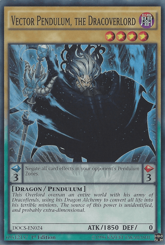 Vector Pendulum, the Dracoverlord [DOCS-EN024] Super Rare (ONLINE ORDER ONLY)