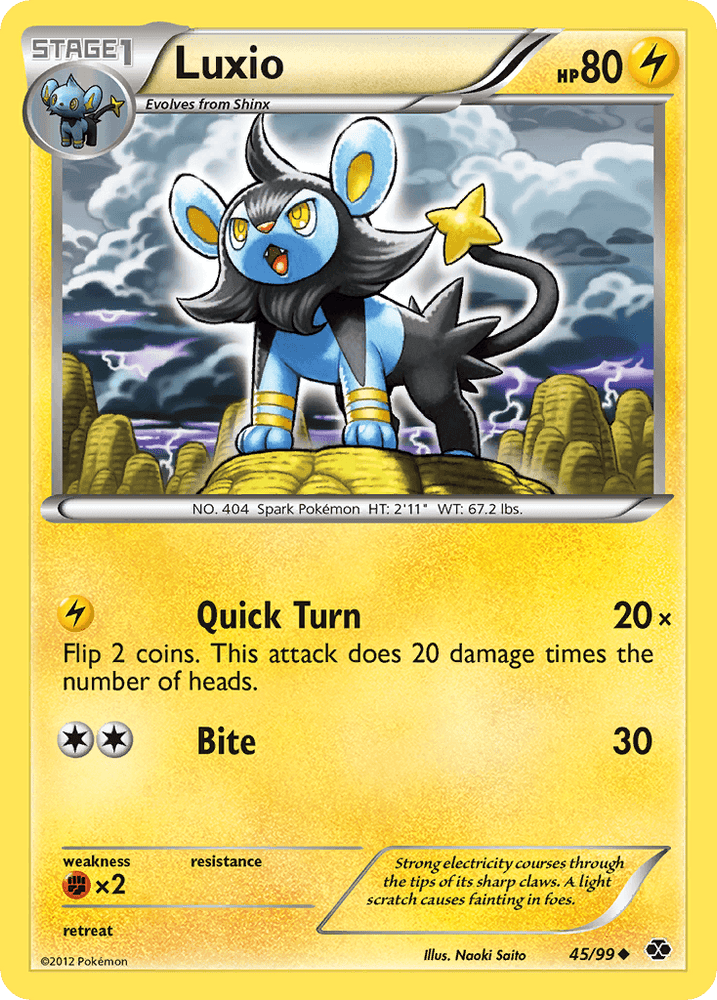 Luxio (45/99) [Black & White: Next Destinies] (Online Only)