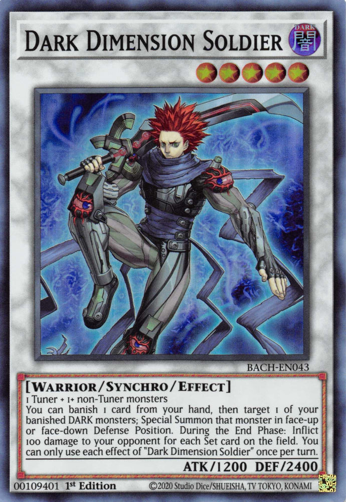 Dark Dimension Soldier [BACH-EN043] Super Rare (ONLINE ORDER ONLY)