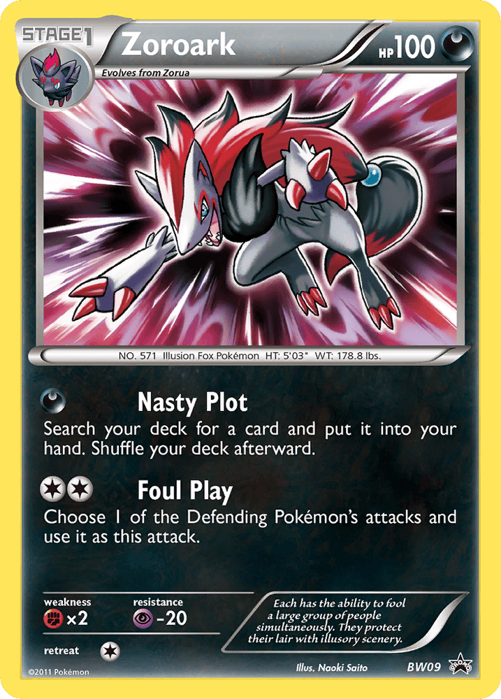 Zoroark (BW09) [Black & White: Black Star Promos] (Online Only)