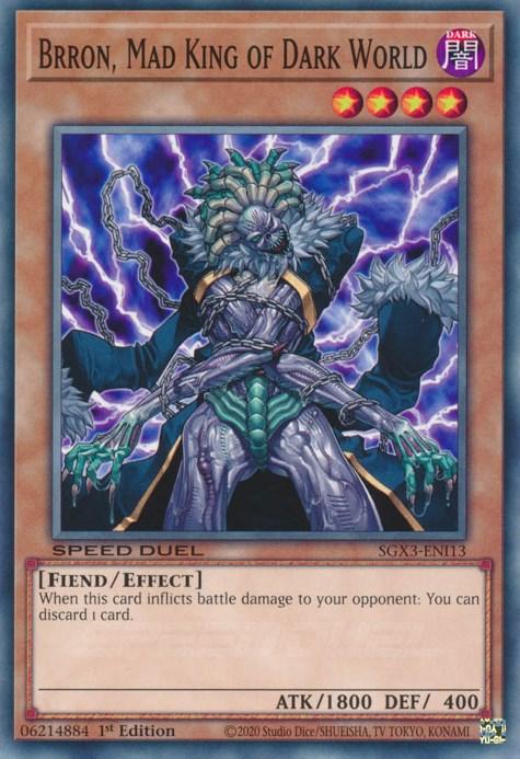 Brron, Mad King of Dark World [SGX3-ENI13] Common (ONLINE ORDER ONLY)