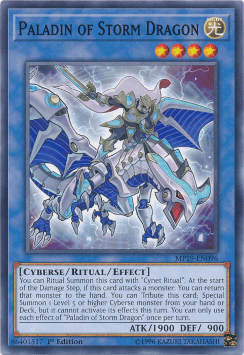 Paladin of Storm Dragon [MP19-EN096] Common (ONLINE ORDER ONLY)