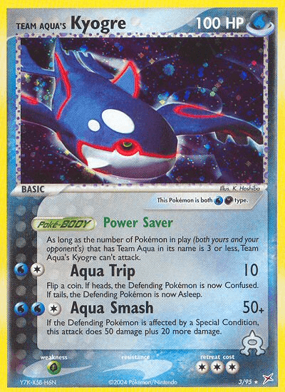 Team Aqua's Kyogre (3/95) [EX: Team Magma vs Team Aqua] (Online Only)