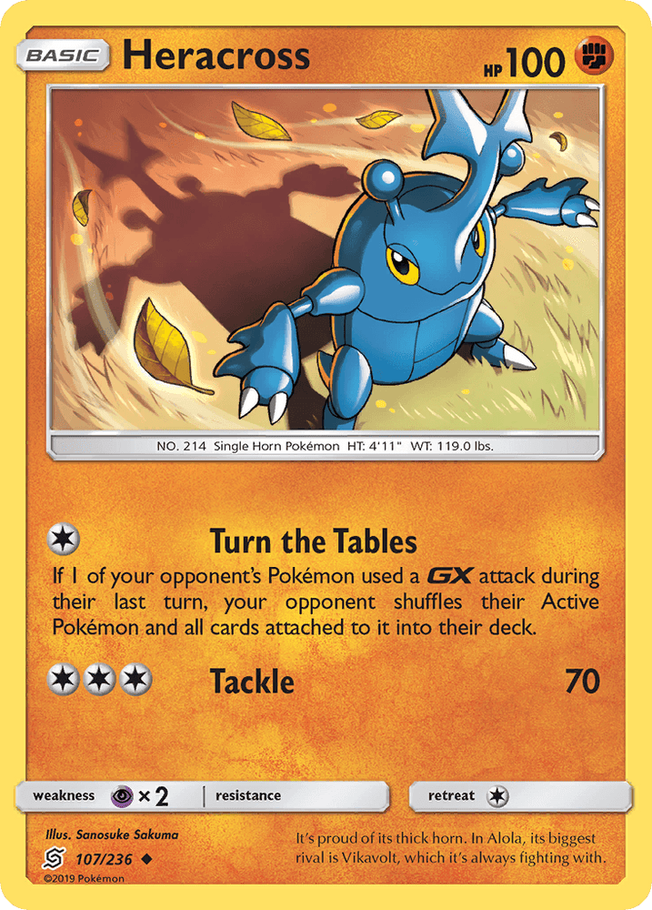 Heracross (107/236) [Sun & Moon: Unified Minds] (Online Only)