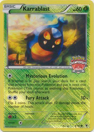 Karrablast (8/101) (Championship Promo Staff) [Black & White: Noble Victories] (Online Only)