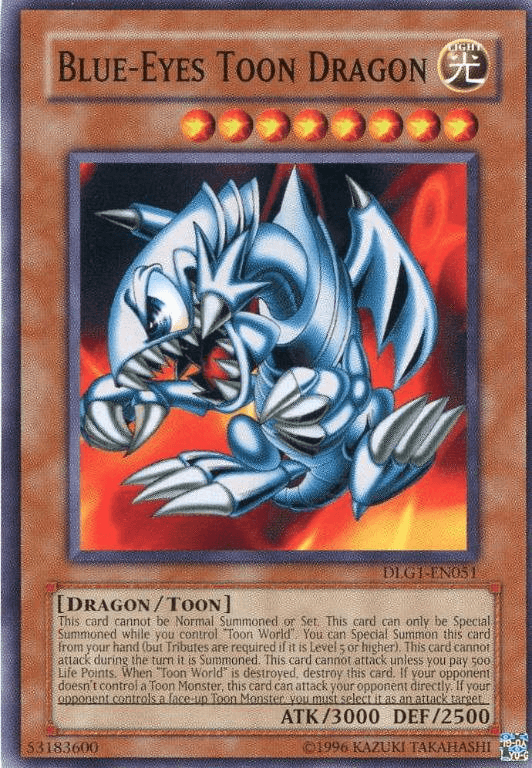 Blue-Eyes Toon Dragon [DLG1-EN051] Common (ONLINE ORDER ONLY)