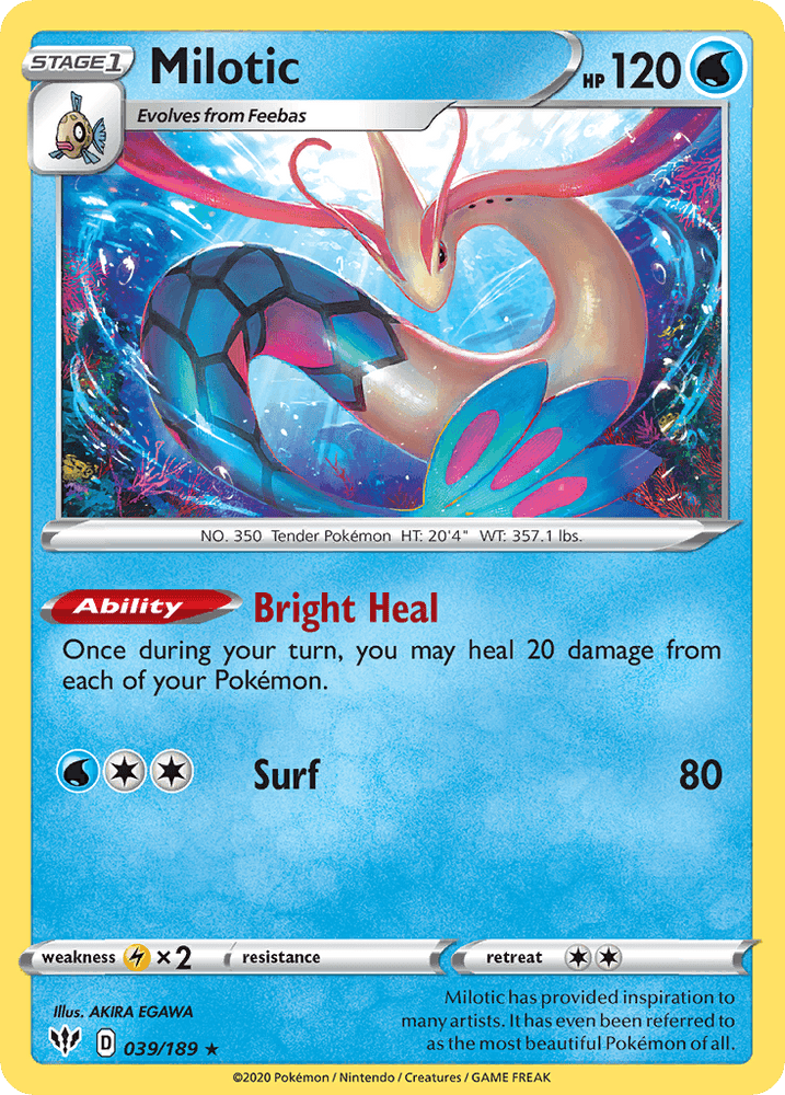 Milotic (039/189) [Sword & Shield: Darkness Ablaze] (Online Only)