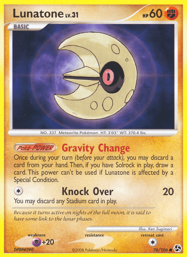Lunatone (76/106) [Diamond & Pearl: Great Encounters] (Online Only)