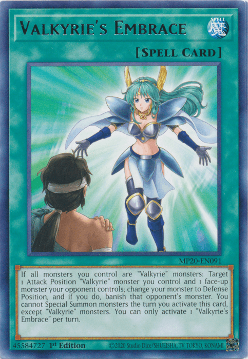 Valkyrie's Embrace [MP20-EN091] Rare (ONLINE ORDER ONLY)