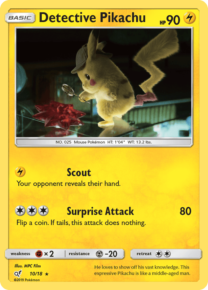 Detective Pikachu (10/18) [Sun & Moon: Detective Pikachu] (Online Only)
