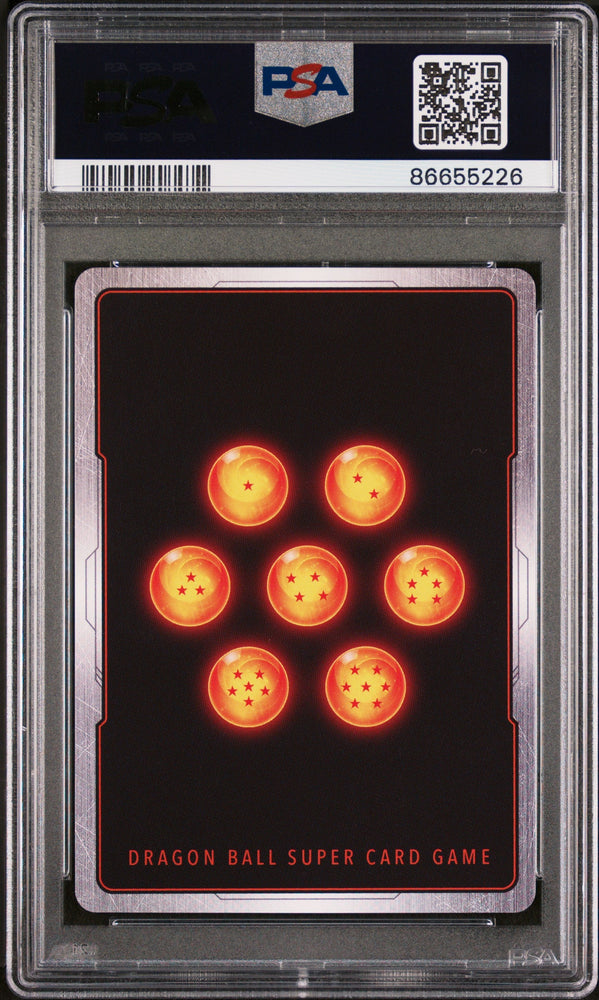 2022 DRAGON BALL SUPER MYTHIC BOOSTER TRUNKS, HELPING BLAST #P-128 - PSA 9 (Online Order Only)