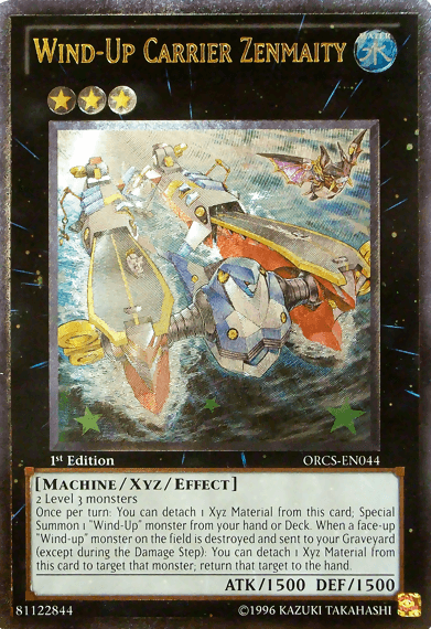 Wind-Up Carrier Zenmaity [ORCS-EN044] Ultimate Rare (ONLINE ORDER ONLY)