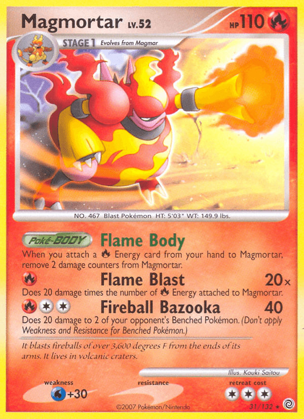 Magmortar (31/132) [Diamond & Pearl: Secret Wonders] (Online Only)