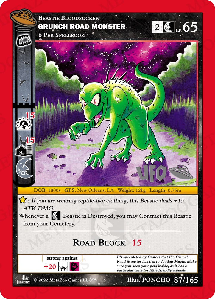 Grunch Road Monster [Cryptid Nation: UFO First Edition Spoiler Pack]