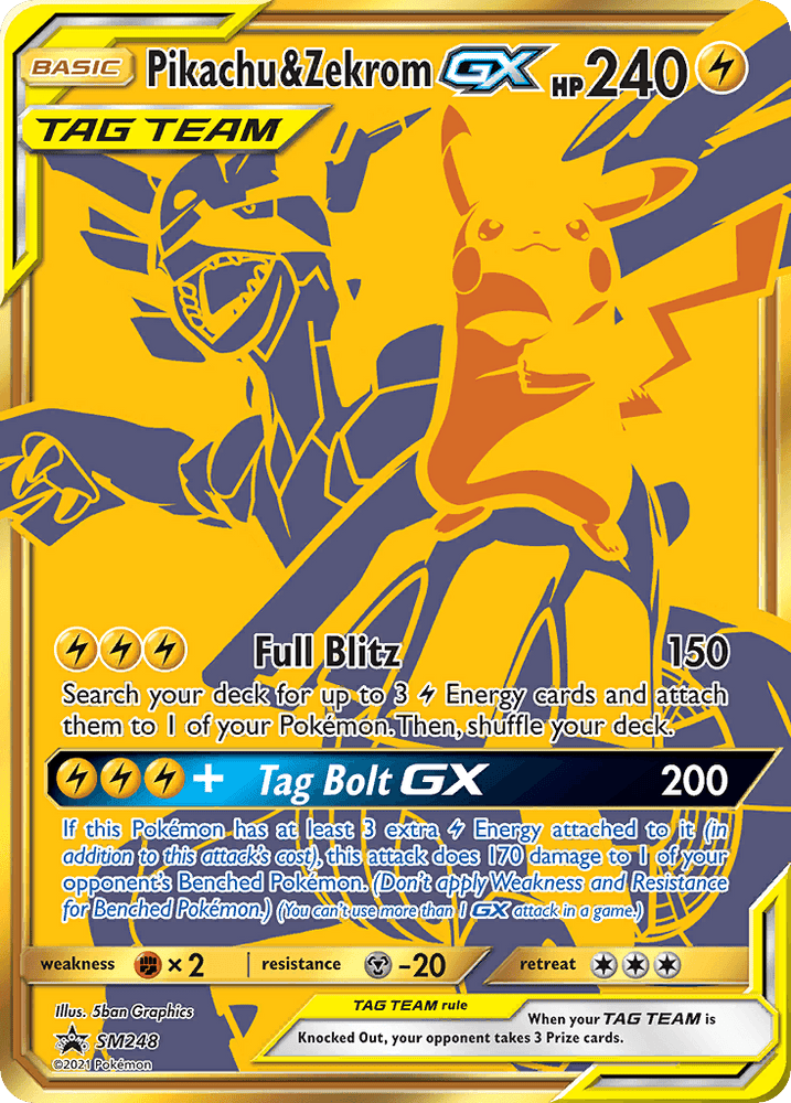 Pikachu & Zekrom GX (SM248) [Sun & Moon: Black Star Promos] (Online Only)