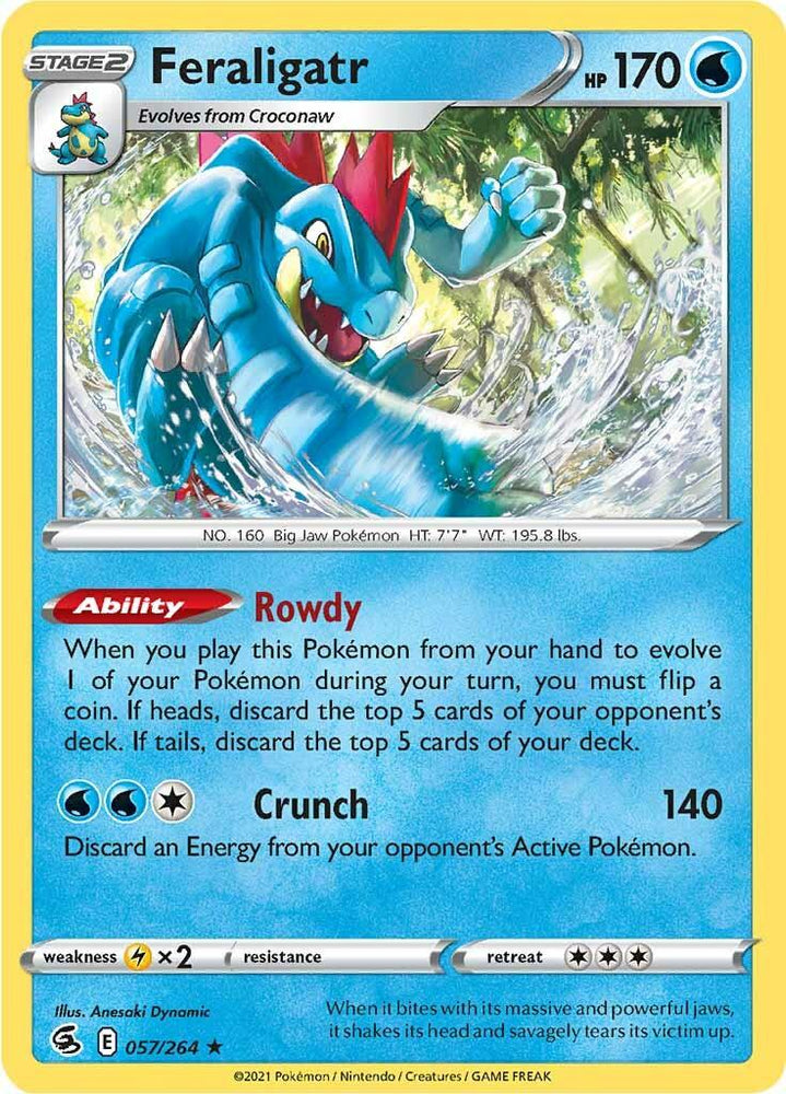 Feraligatr (057/264) [Sword & Shield: Fusion Strike] (Online Only)