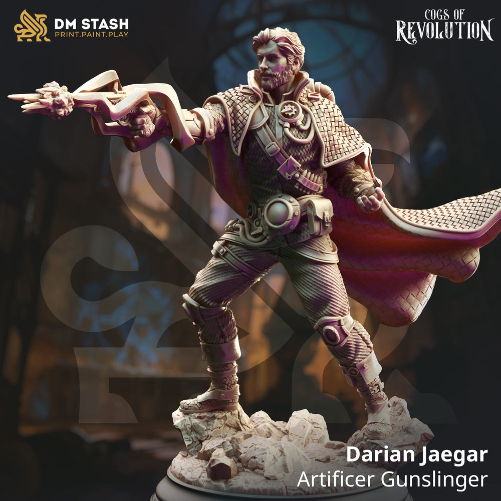 Darian Jaegar, Artificer Gunslinger (Male Human Artificer) (Online Only)
