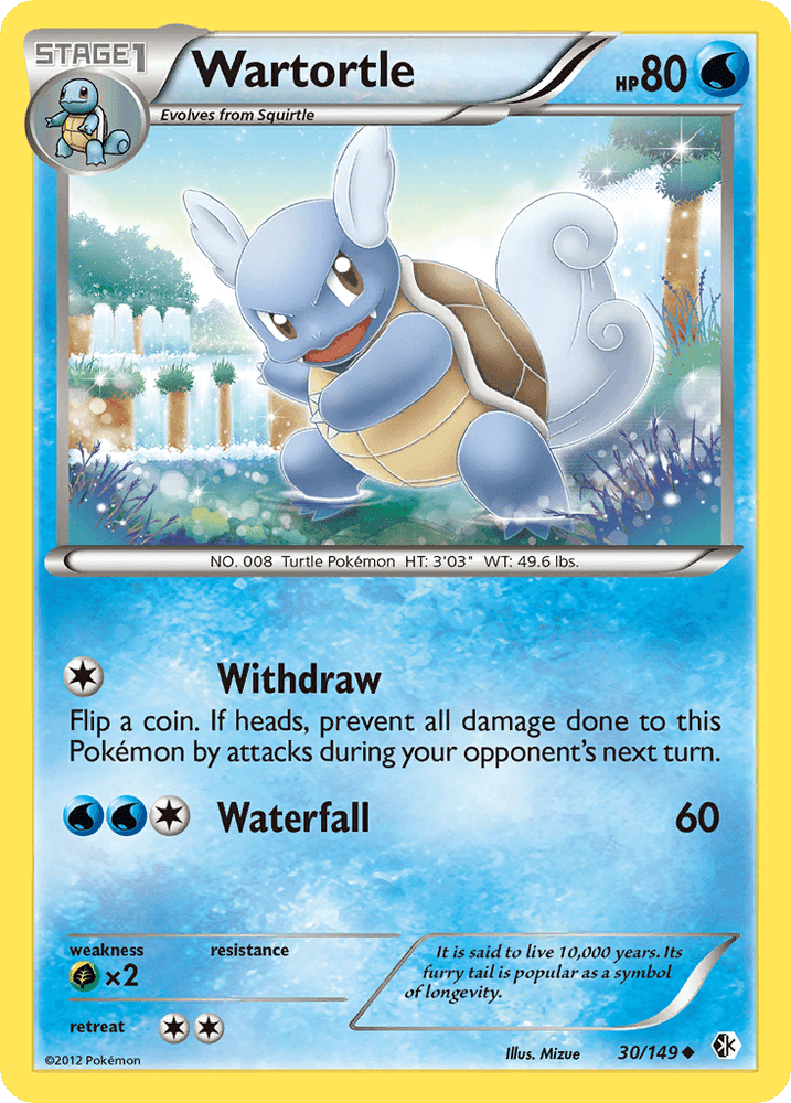 Wartortle (30/149) [Black & White: Boundaries Crossed] (Online Only)