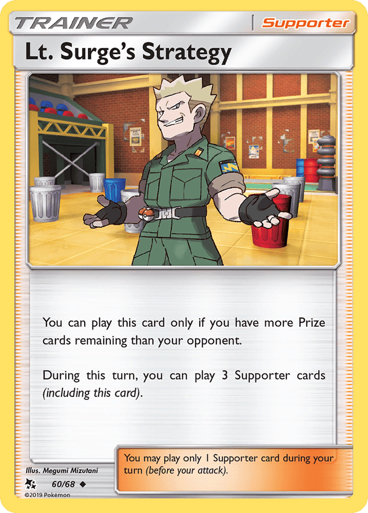 Lt. Surge's Strategy (60/68) [Sun & Moon: Hidden Fates] (Online Only)